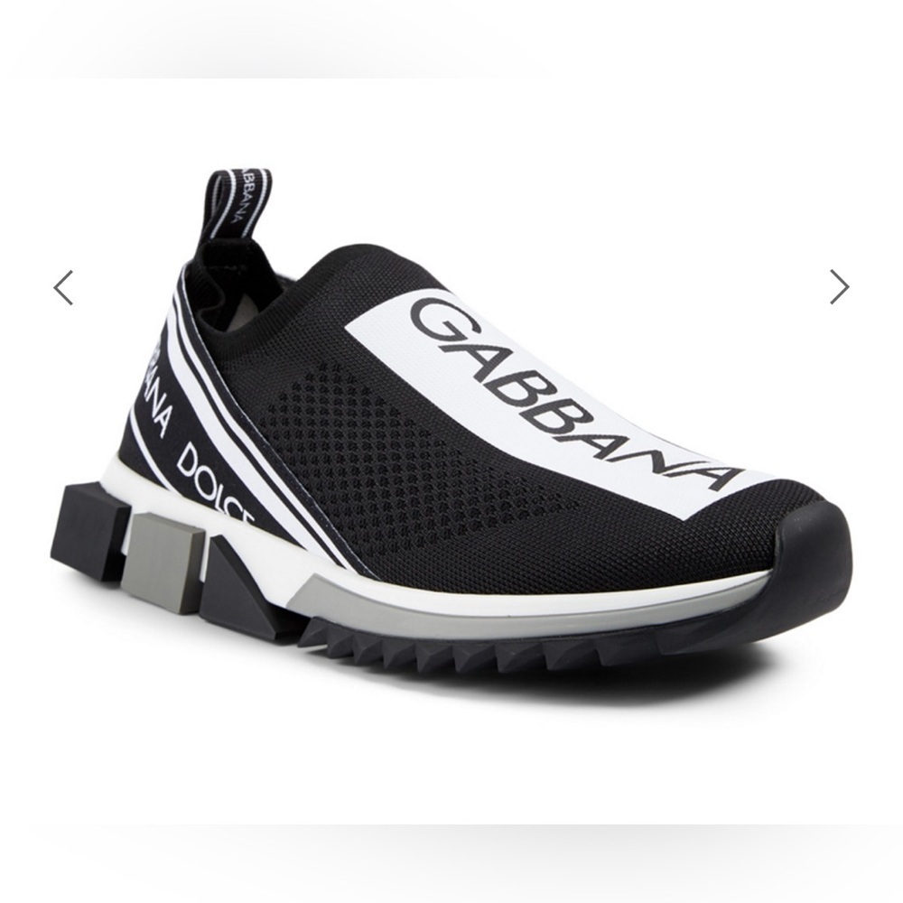 Dolce & Gabbana Sorrento Stretch Mesh Sneakers With Logo